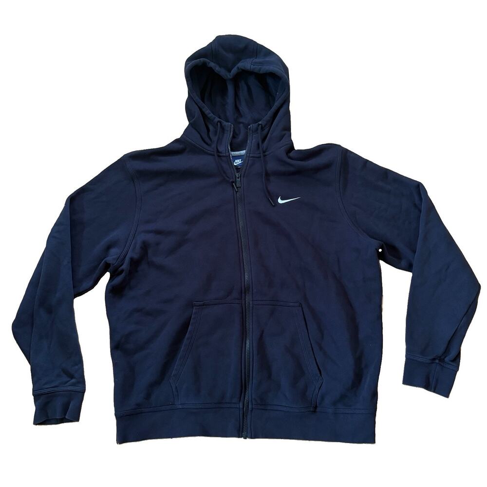 Nike Sportswear Club Fleece Men's Full-Zip Hoodie 823531-010 Black 2XL